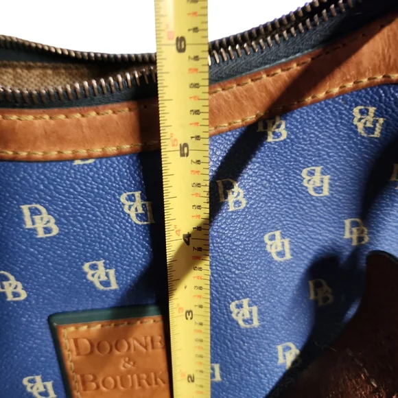 Dooney Burke Blue logo petite hand/shoulder bag - Picture 11 of 16